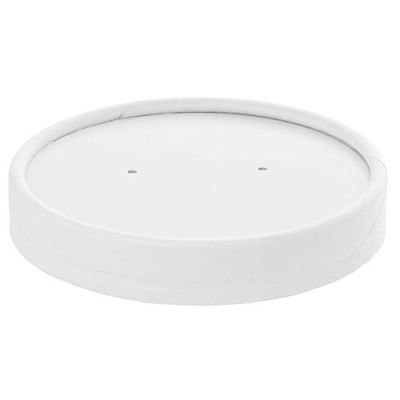 Крышка для круглого бумажного контейнера D=99мм LIDSW450 для 450 мл цвет Белый (х50/500) Китай